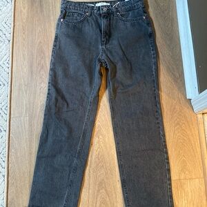 Mango mid waist cropped jeans